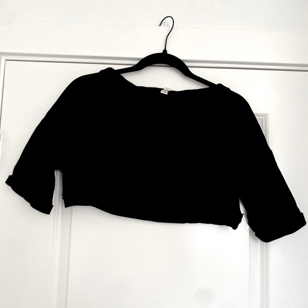 Black sweater crop, XXS, brand: daily practice
